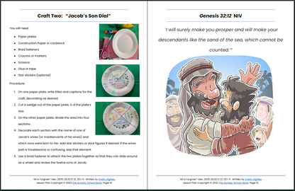 Esau Forgives Jacob (Genesis 29, 33) Printable Bible Lesson & Sunday School Activities