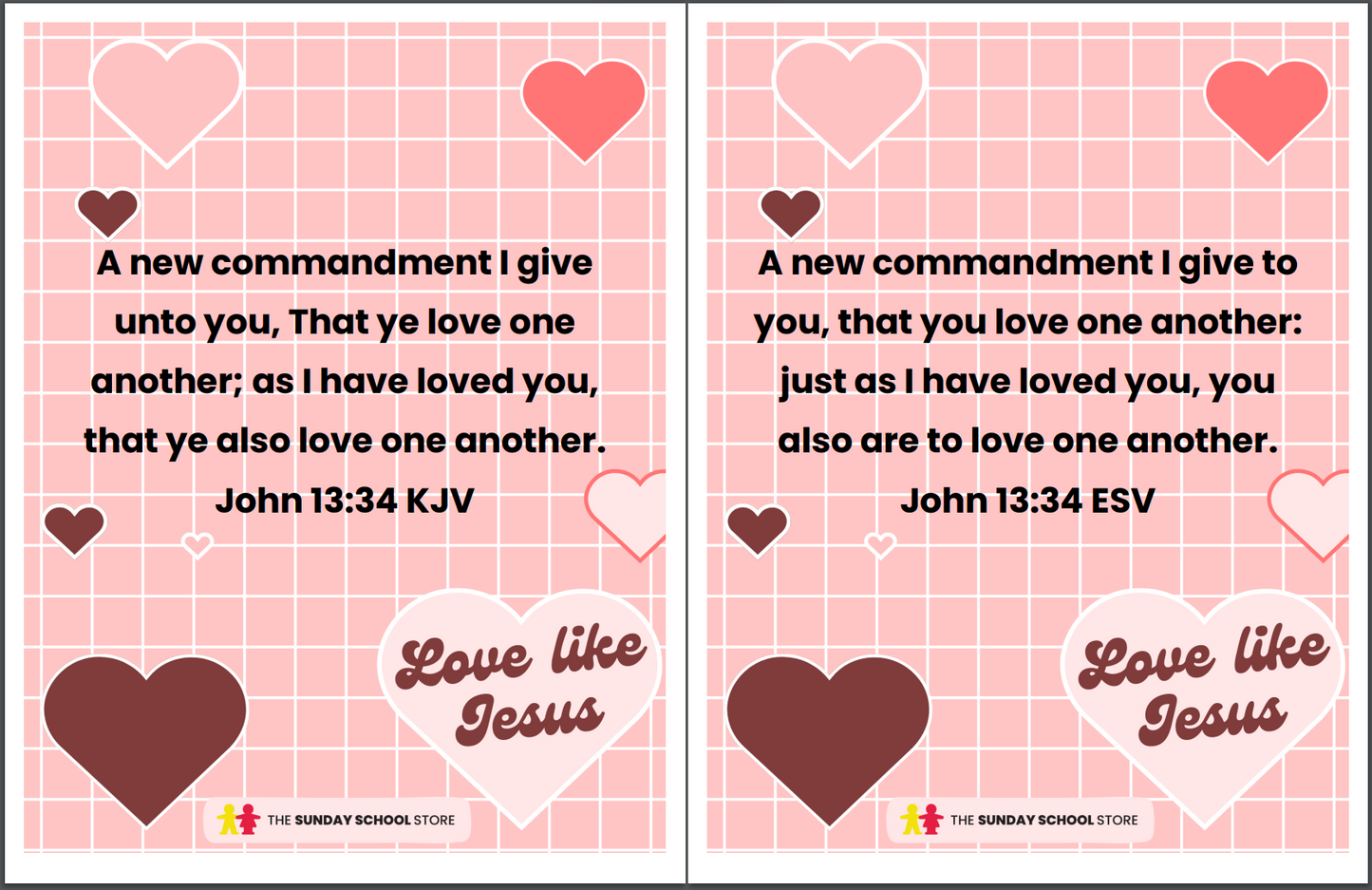 Love Like Jesus 💖 4-Lesson Sunday School Curriculum for Kids & 28-Day Kindness Challenge