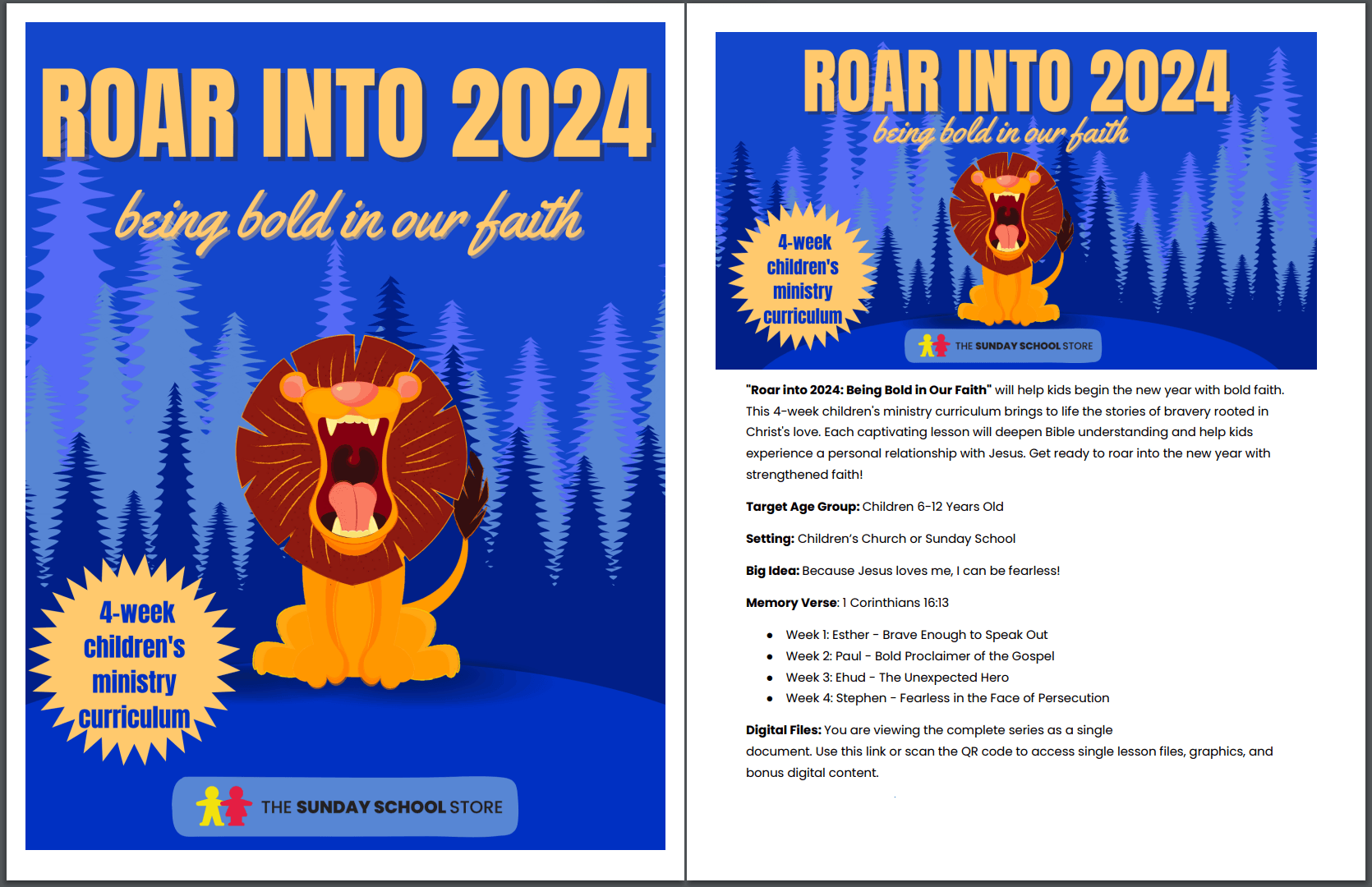 Roar Into 2024 4 Lesson New Year s Curriculum For Children s Ministr Roar into 2024 4 lesson new year s curriculum for children s ministr