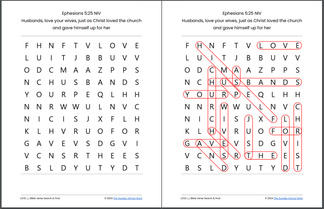 10 Free LOVE 💖 Valentine's Day Bible Word Search Puzzles [PDF Printabl ...