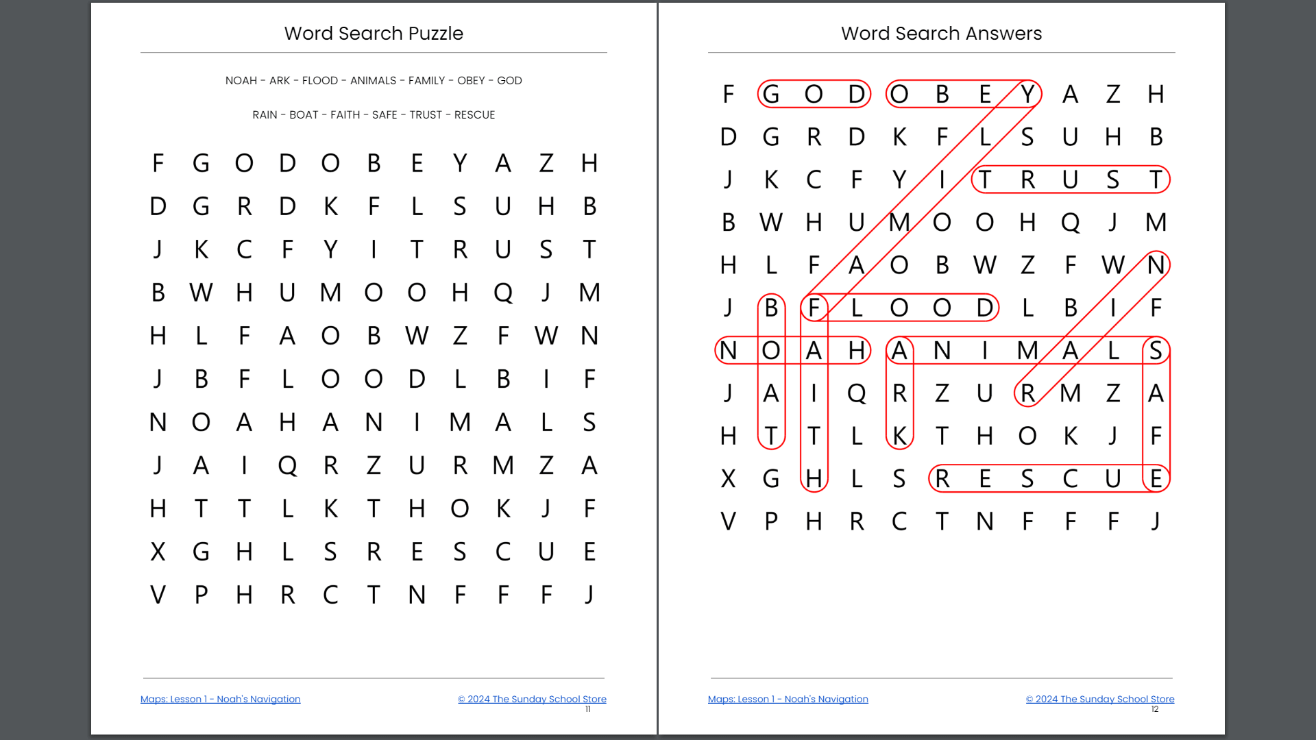 maps-4-week-sunday-school-curriculum-for-children-s-ministry-sunday-school-store for Free Printable Noah S Ark Word Search Maps: 4-Week Sunday School Curriculum for Children's Ministry – Sunday School Store for Free Printable Noah S Ark Word Search