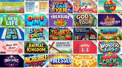 102-Week Spring Children's Ministry Curriculum Bundle Deal
