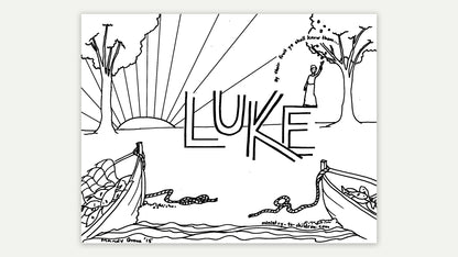 Books of the Bible coloring page - Luke