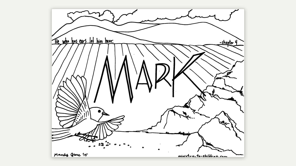 Books of the Bible coloring page - Mark