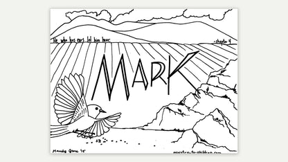 Books of the Bible coloring page - Mark