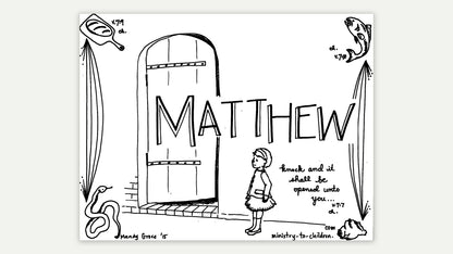 Books of the Bible coloring page - Matthew