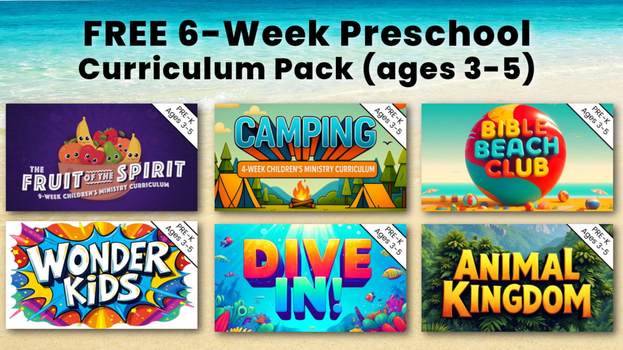 FREE PreK Curriculum 6Week Sample Pack (ages 35) Sunday School Store