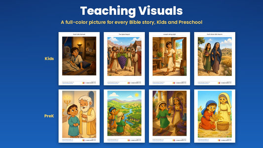 Teaching Visuals from the All Stars 4-week Sunday school curriculum for ages 3 to 12