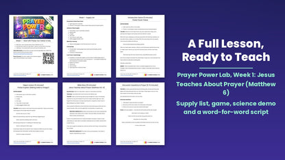 A Full Lesson, Ready to Teach from the free Lord's Prayer Sunday school lesson for kids ages 6 to 12