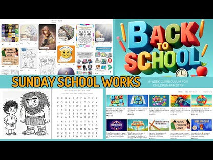 [NEW] 2024 Back To School: 4-Lesson Sunday School Curriculum for Children’s Ministry