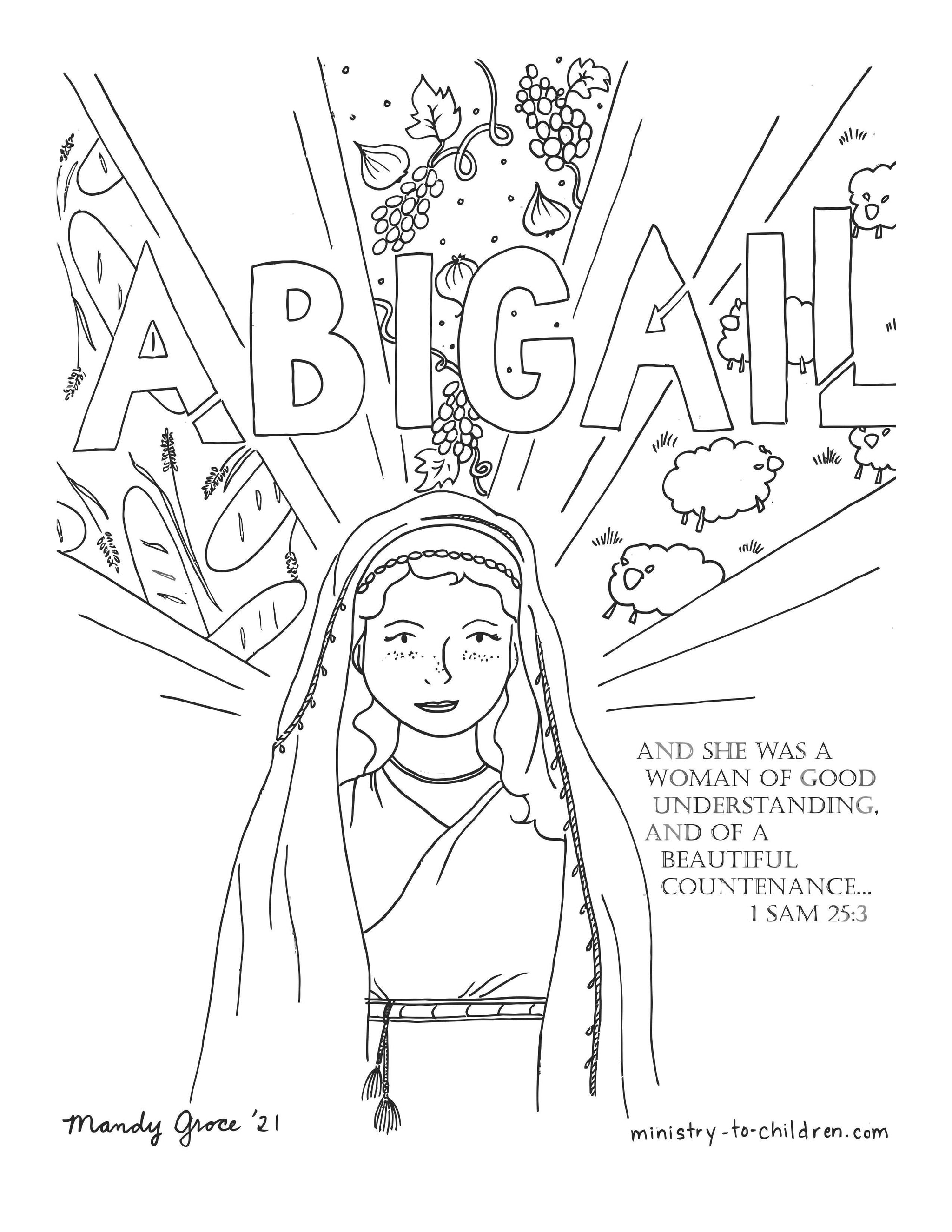 Bible Heroes Coloring Book (Free 11Page Download) Sunday School Store