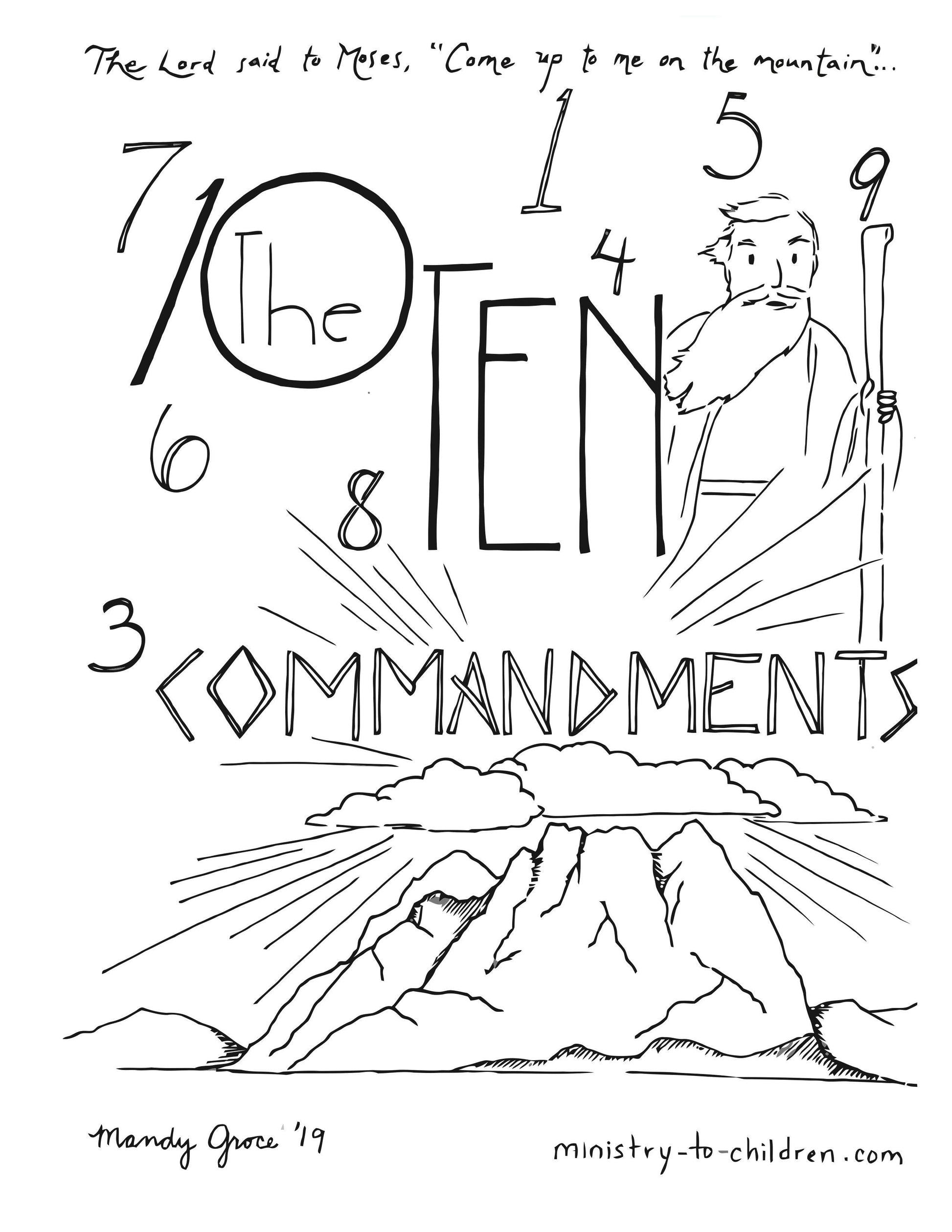 The Ten Commandments: Free Sample Lesson (download only) - Sunday School Store 
