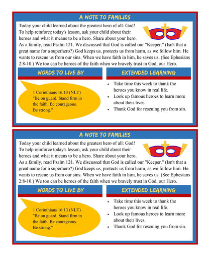 Bible Heroes: 5-Week Children's Ministry Curriculum (download only) - Sunday School Store 