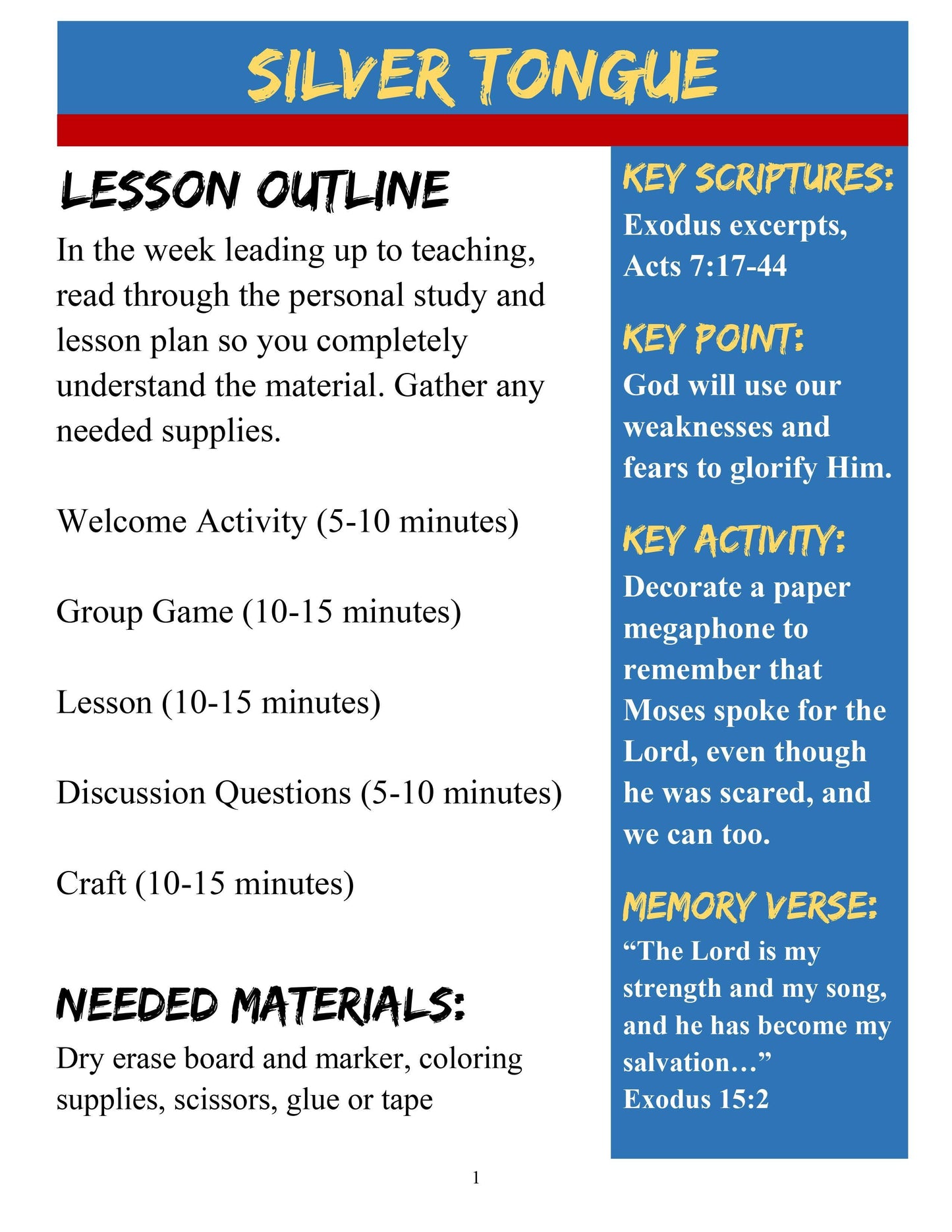 Bible Heroes: 5-Week Children's Ministry Curriculum (download only) - Sunday School Store 