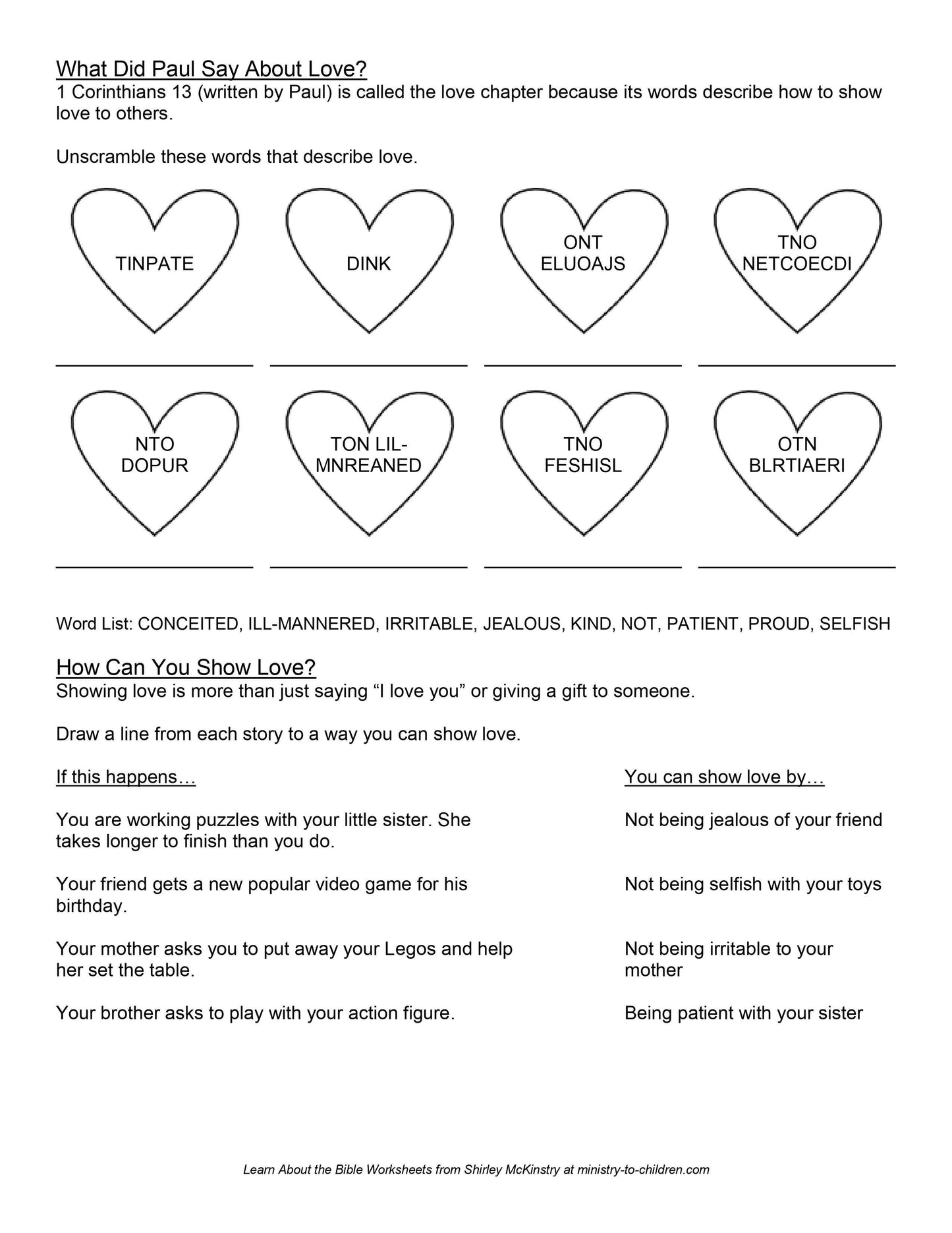 Valentine's Day Printable Bundle (free download) Coloring and Lesson Activities - Sunday School Store 