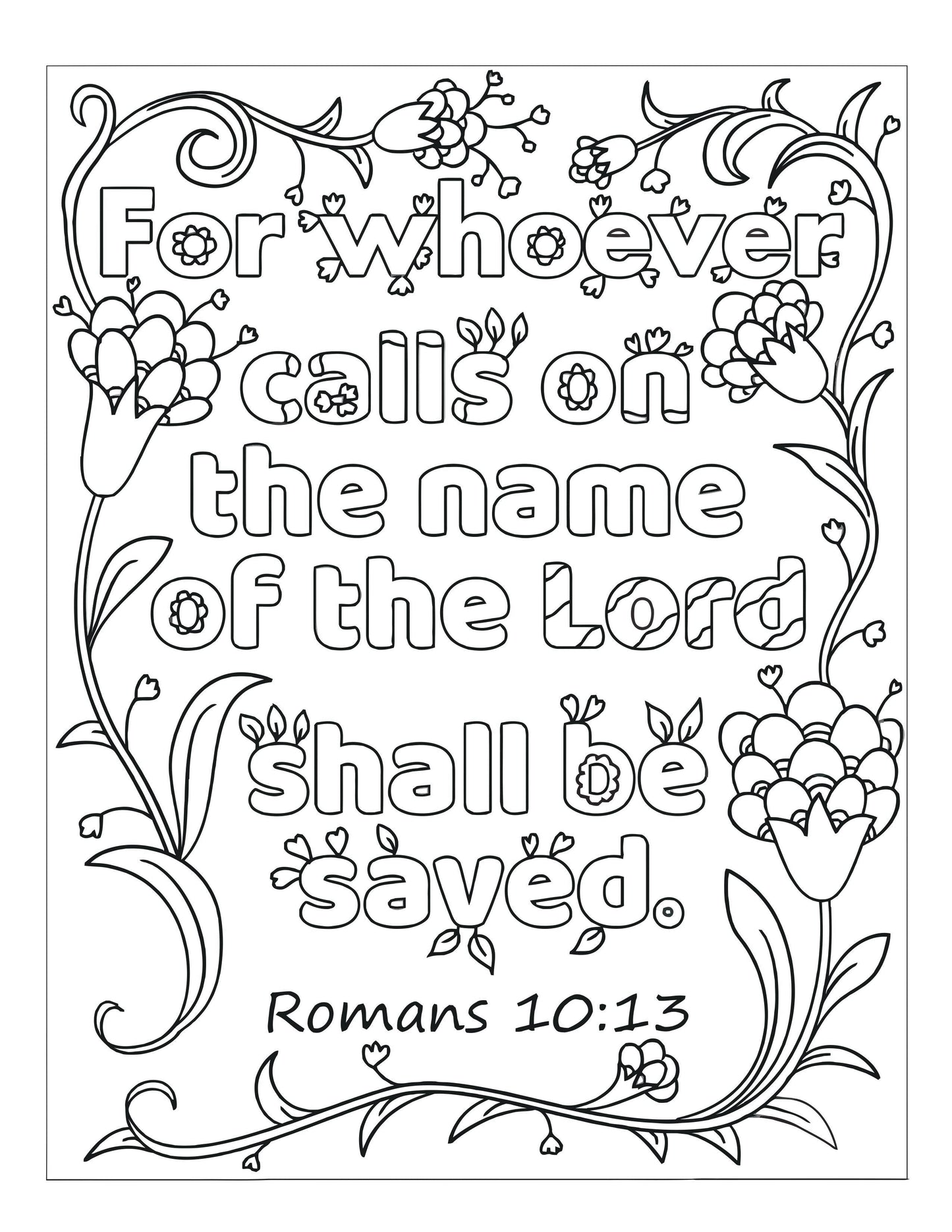 Bible Memory Verse Coloring Book (31 Pages) download only - Sunday School Store 