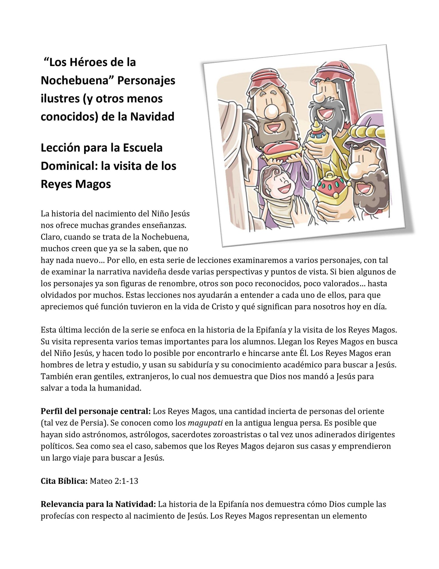 “Los Héroes de la Nochebuena”  5 lecciones bíblicas en español (5-Week Christmas Curriculum in Spanish)  (download only) - Sunday School Store 