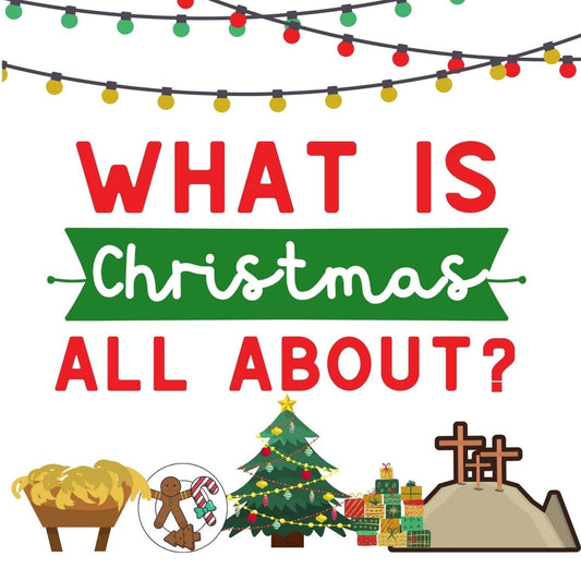 What is Christmas All About? - Gospel Coloring Book (download only) - Sunday School Store 