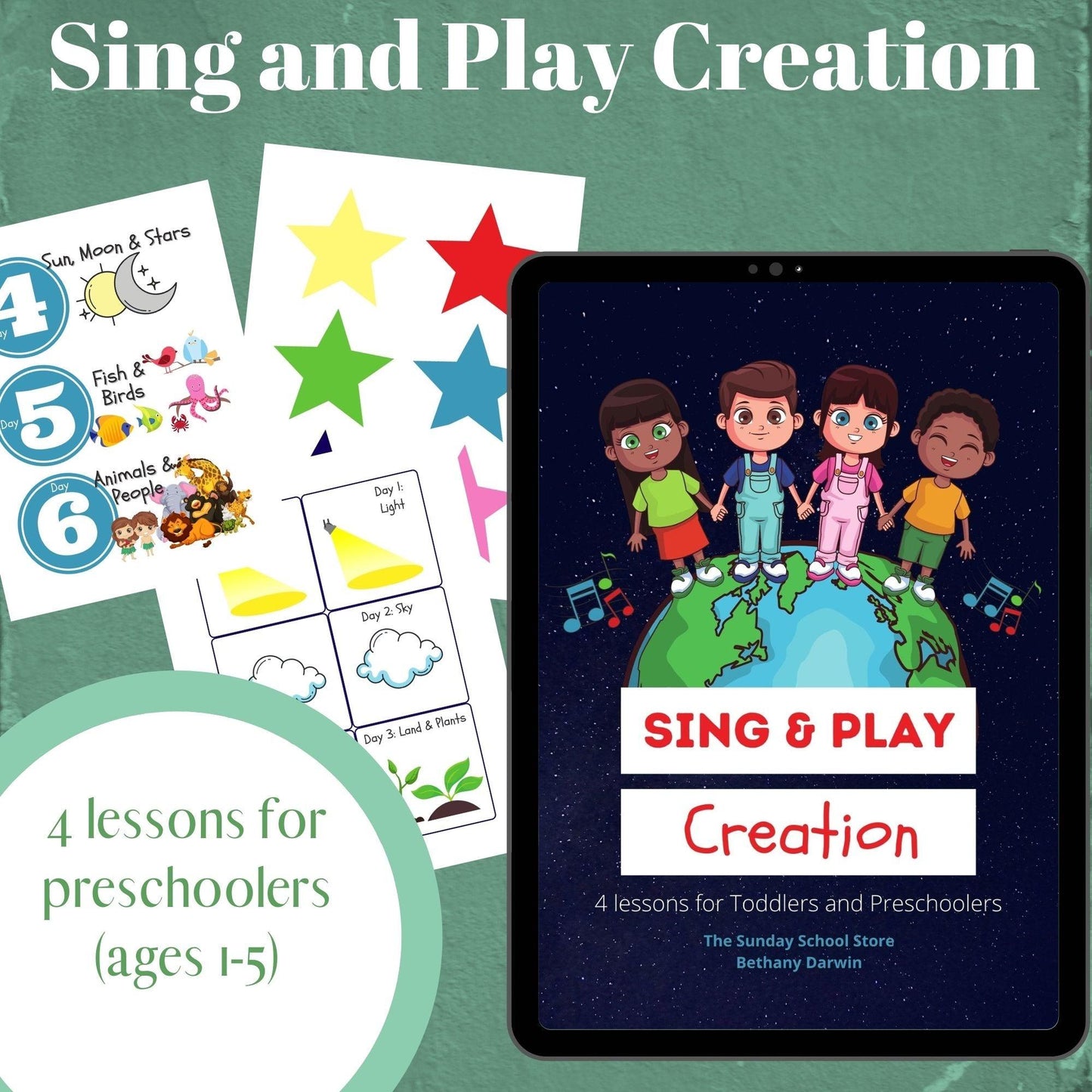 Sing and Play Creation: 4 Lessons for Preschool and Toddlers (download only) - Sunday School Store 