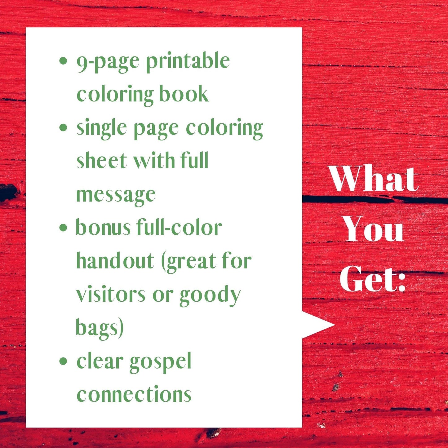 What is Christmas All About? - Gospel Coloring Book (download only) - Sunday School Store 