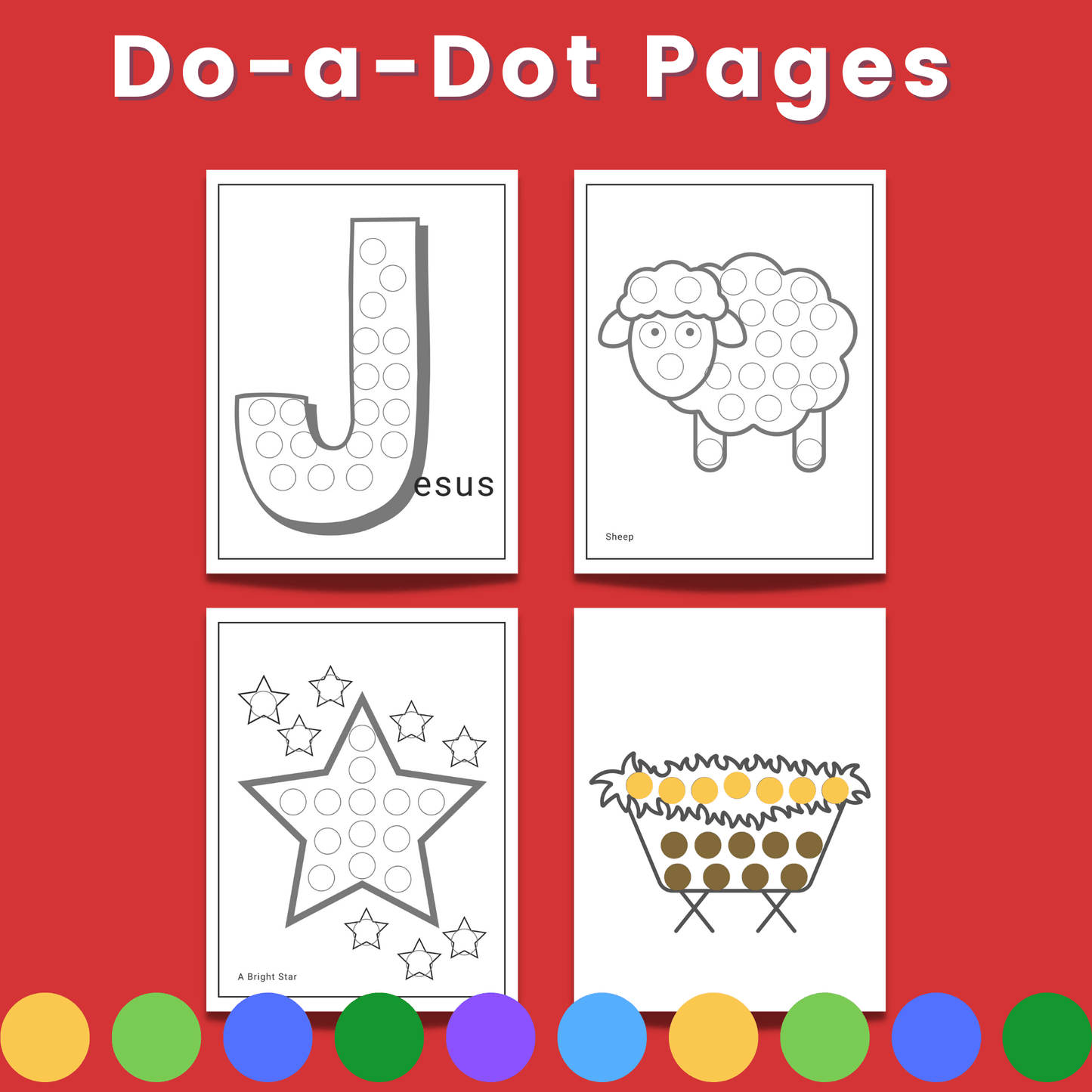 M is for Manger: Christmas ABC and Do-a-Dot Activity Book for Kids (download only) - Sunday School Store 