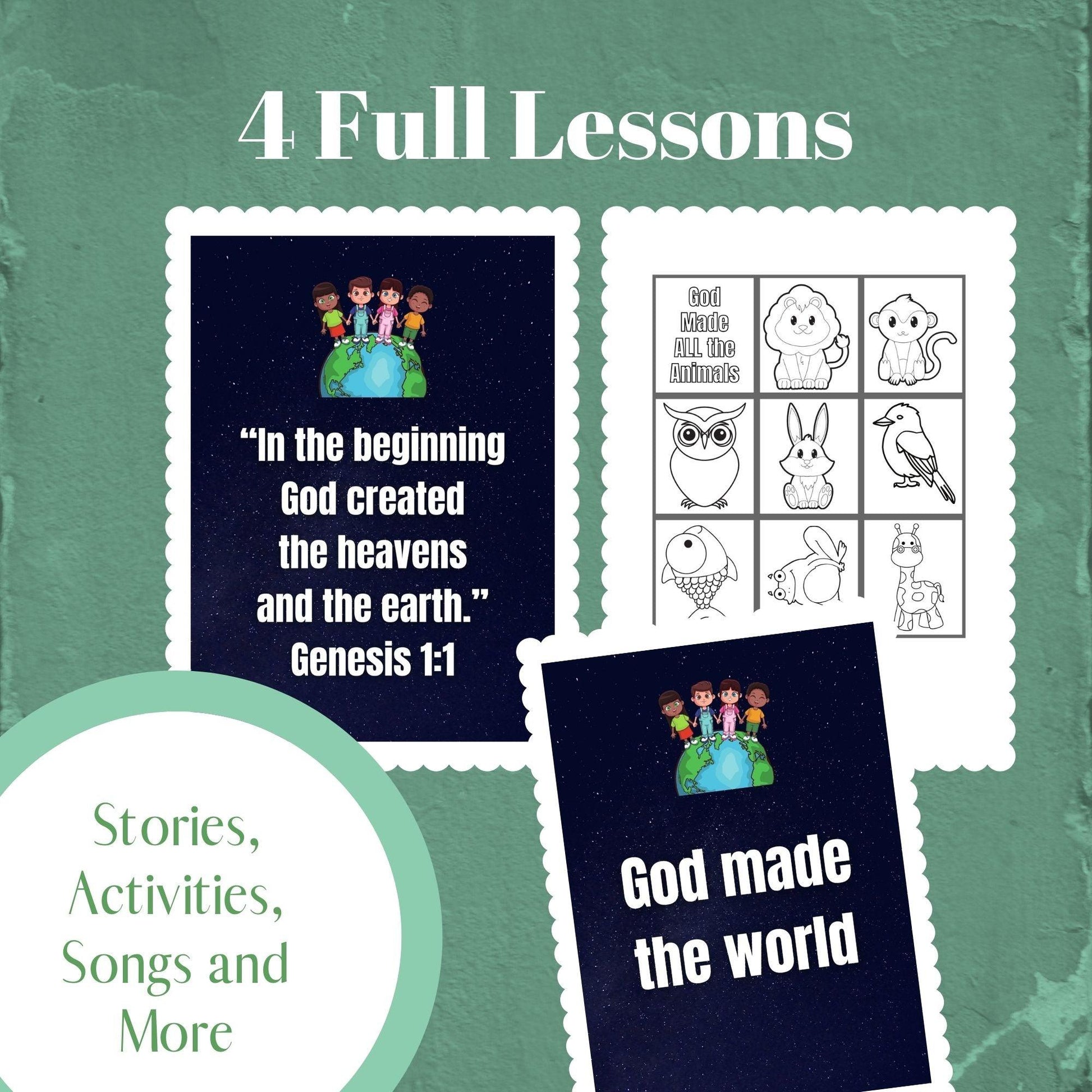 Sing and Play Creation: 4 Lessons for Preschool and Toddlers (download only) - Sunday School Store 