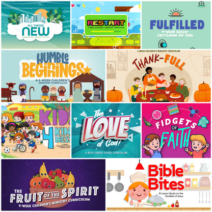 2023 ⏰ 52-Week Kids Church Curriculum Bundle