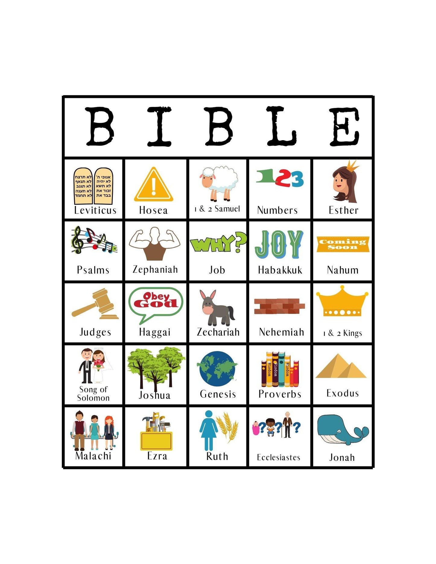 Bible Game Bundle  (printable download) - Sunday School Store 