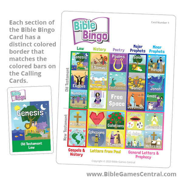 Bible Bingo Board Game for Kids (printed) - Sunday School Store 