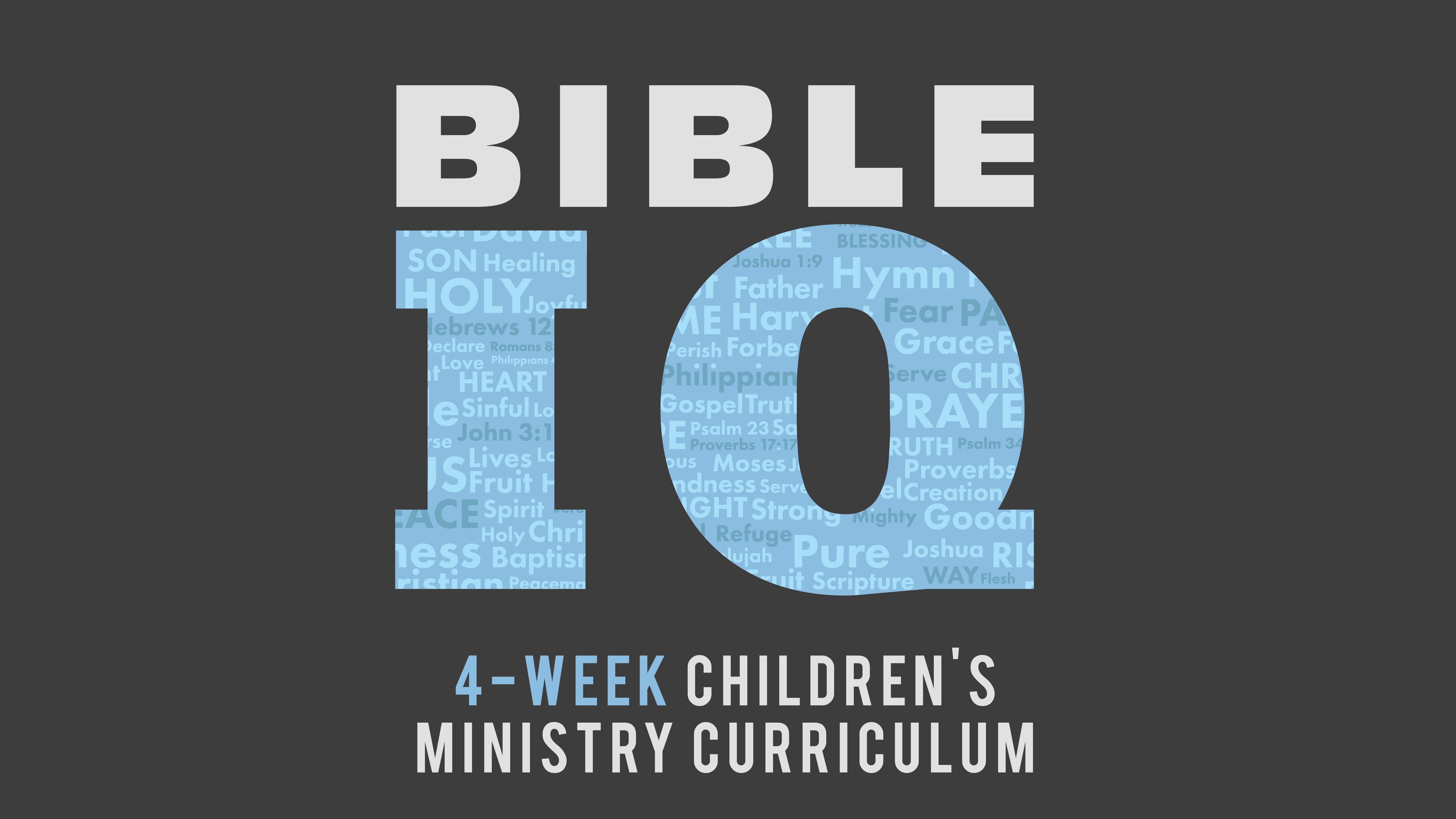 Bible IQ 4-Week Children’s Ministry Curriculum – Sunday School Store