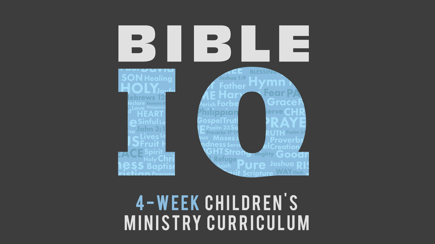 Bible IQ 4-Week Children’s Ministry Curriculum - Sunday School Store 