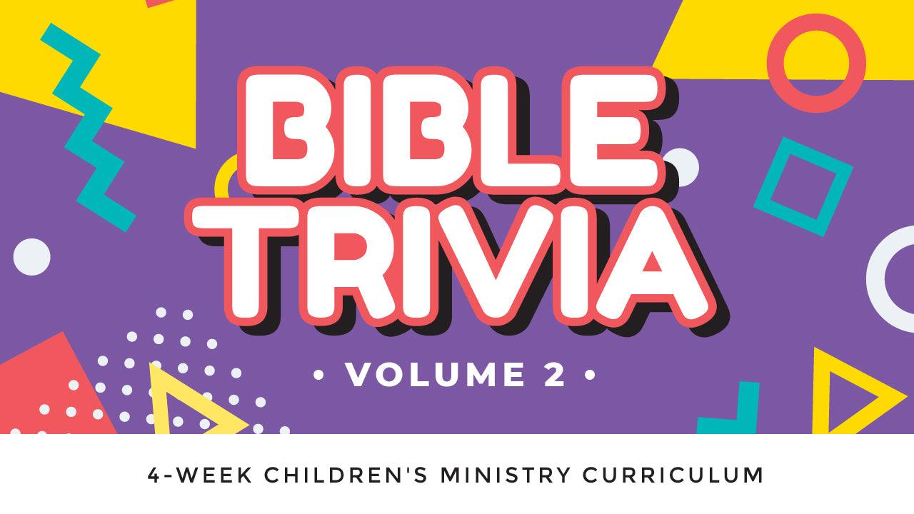 Bible Trivia Volume 2 (New Testament) 4-Week Children’s Ministry Curriculum - Sunday School Store 