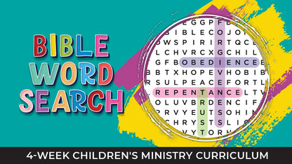 Bible Word Search 4-Week Children’s Ministry Curriculum - Sunday School Store 