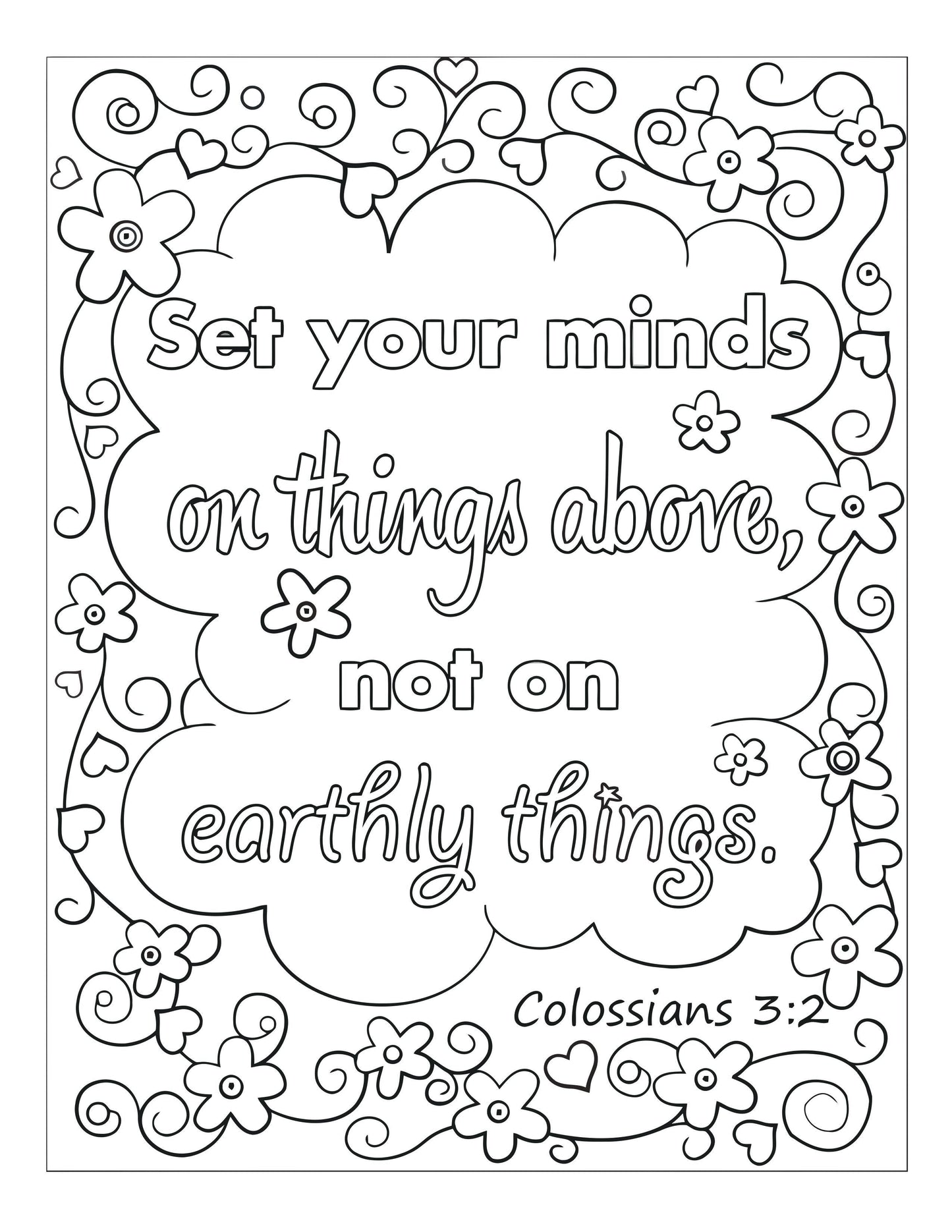 Bible Memory Verse Coloring Book (31 Pages) download only - Sunday School Store 