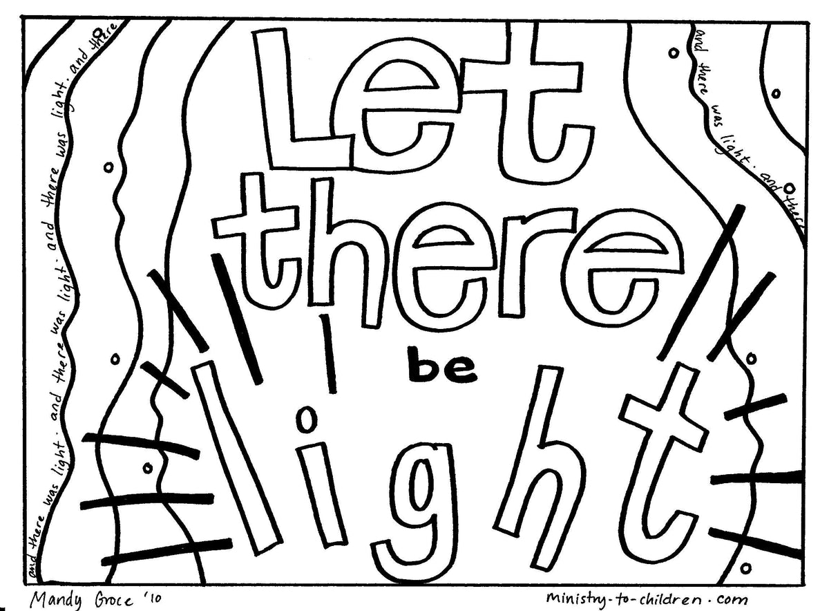 God's Good Creation - 23 Page Coloring Book & Teacher Talking Points
