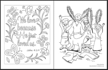 Easter Coloring Page Bundle (Free PDF Download)