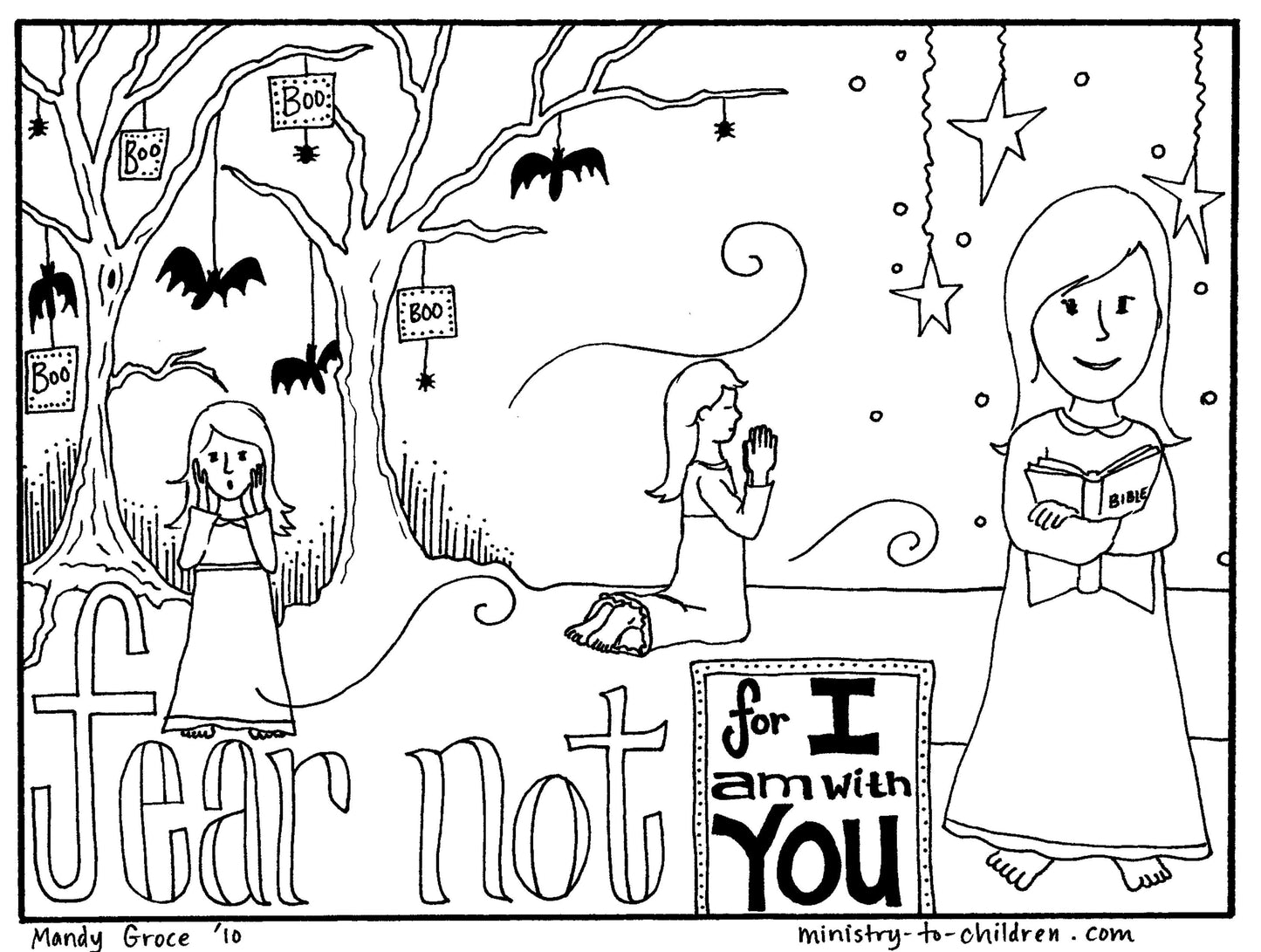 Do Not Fear Coloring Sheets (FREE) 6-Page PDF Download - Sunday School Store 