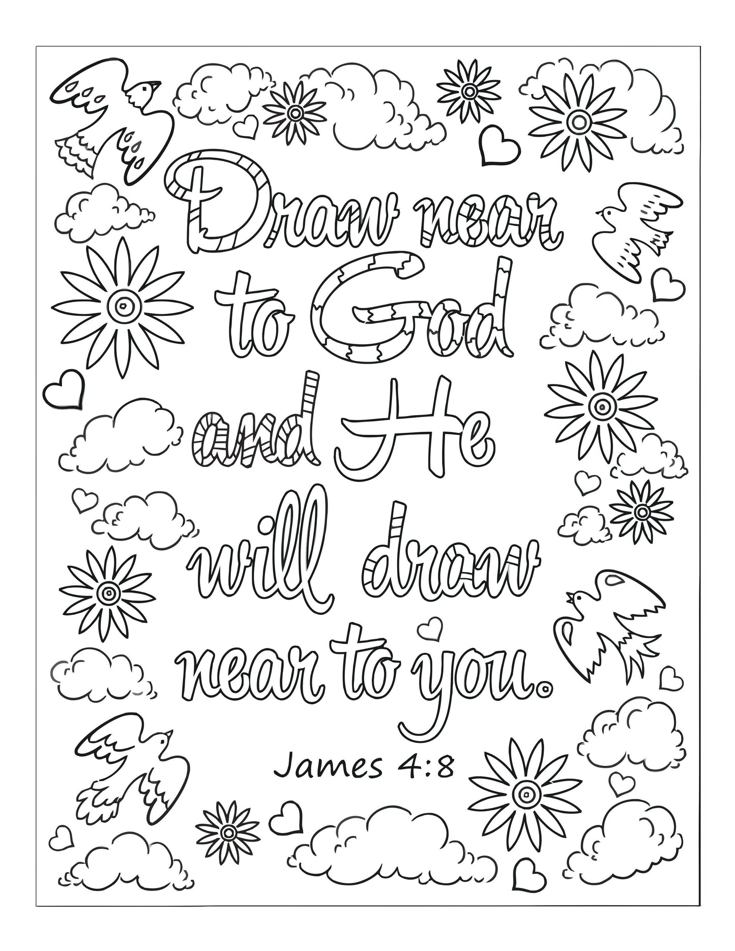 Bible Memory Verse Coloring Book (31 Pages) download only - Sunday School Store 