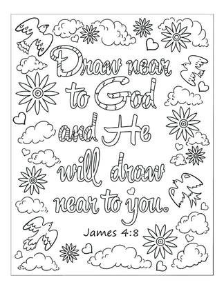 Bible Memory Verse Coloring Book (31 Pages) download only - Sunday ...