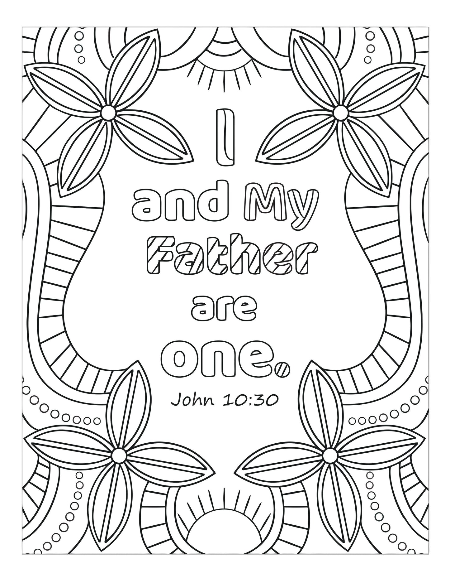 Bible Memory Verse Coloring Book (31 Pages) download only - Sunday School Store 