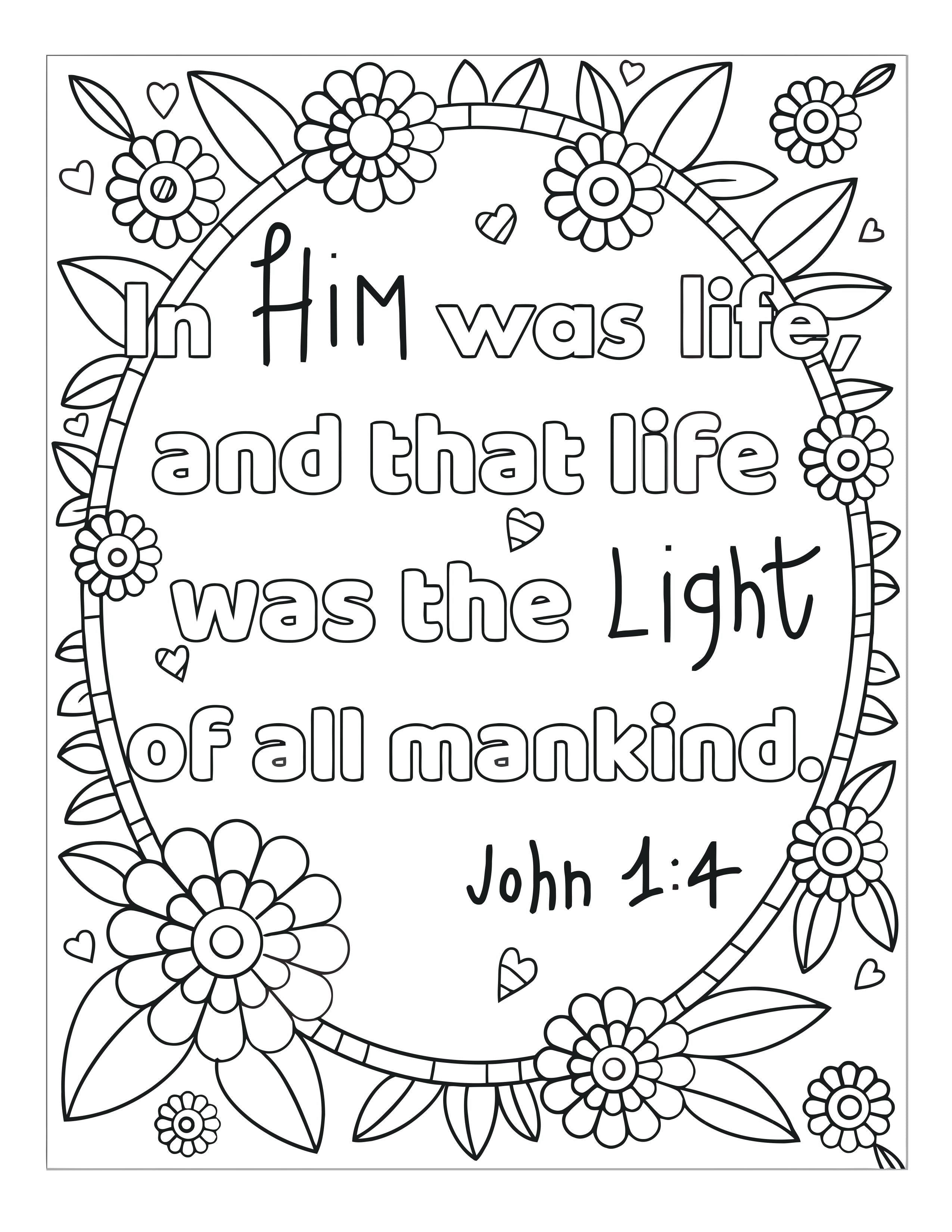 Bible Memory Verse Coloring Book (31 Pages) download only - Sunday ...