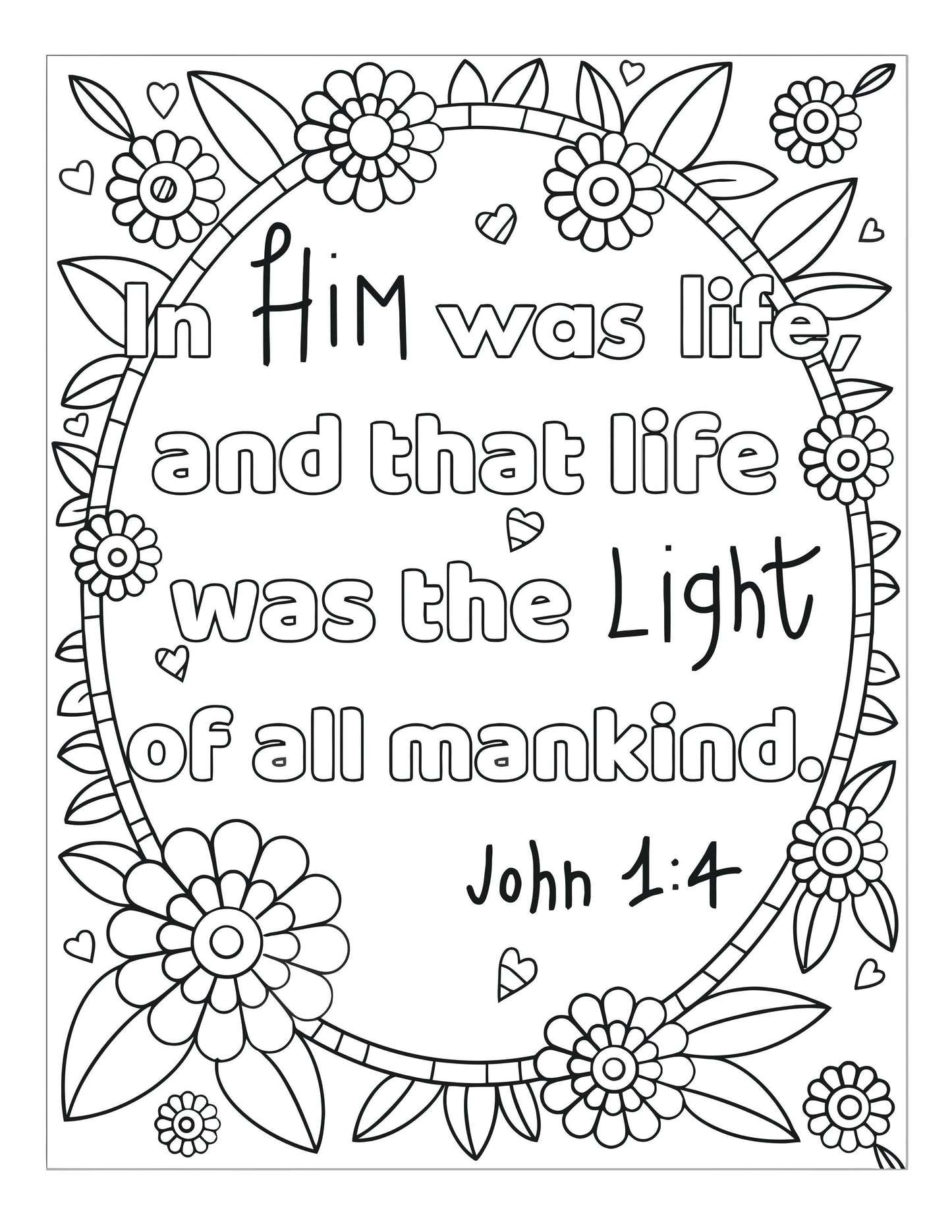 Bible Memory Verse Coloring Book (31 Pages) download only - Sunday School Store 