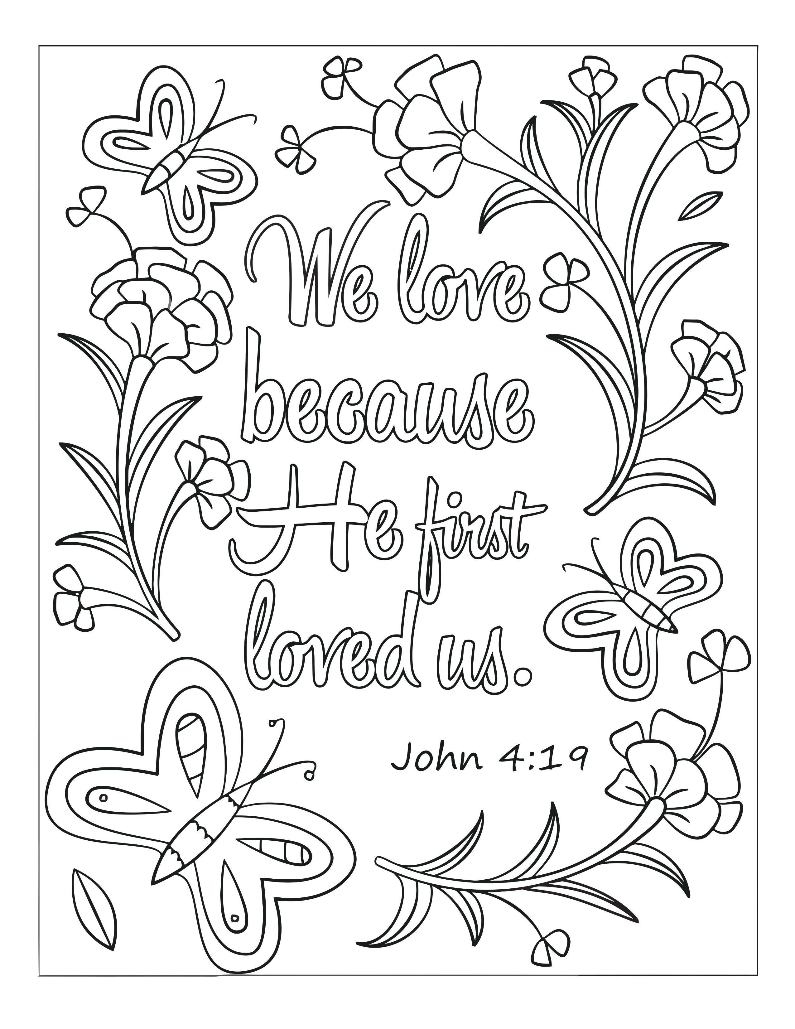 Bible Memory Verse Coloring Book (31 Pages) download only - Sunday ...