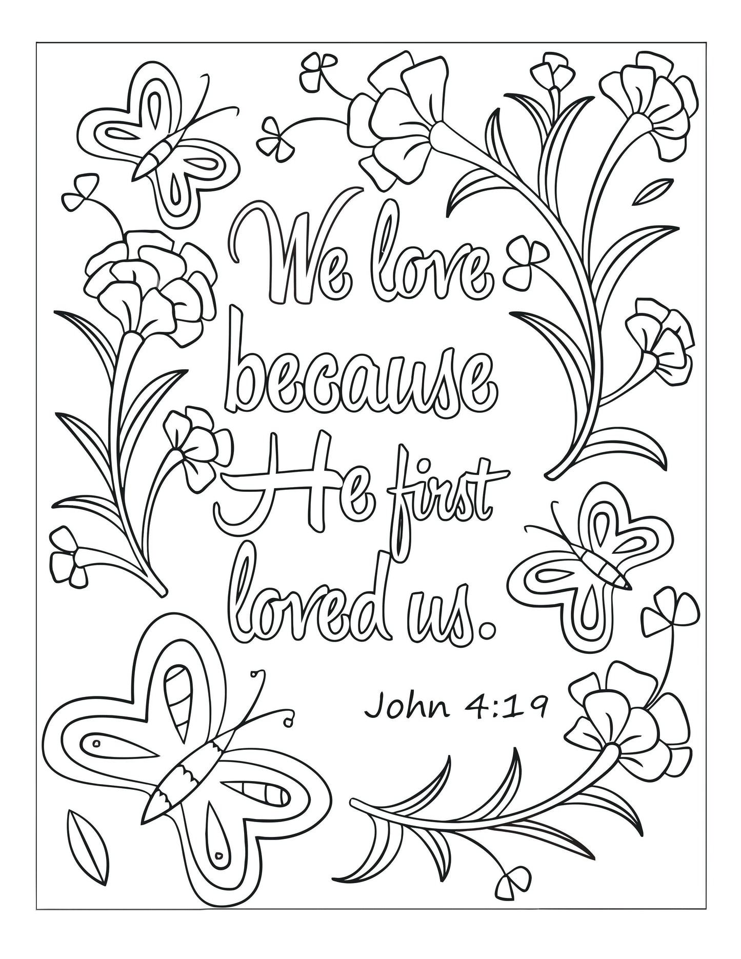 Bible Memory Verse Coloring Book (31 Pages) download only - Sunday School Store 