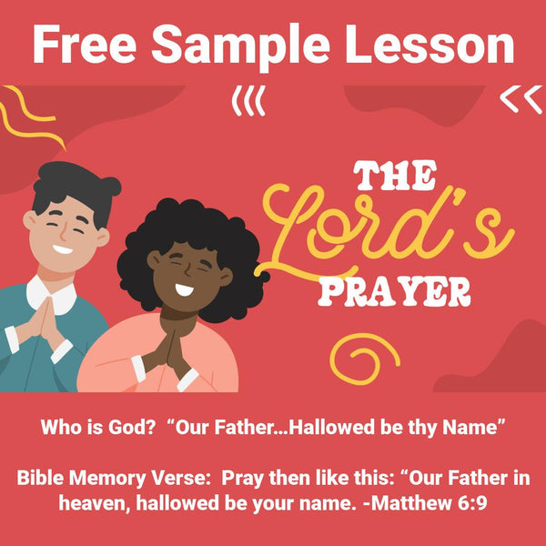 The Lords Prayer for Kids, Bible Activity, Prayer, Bible Verse