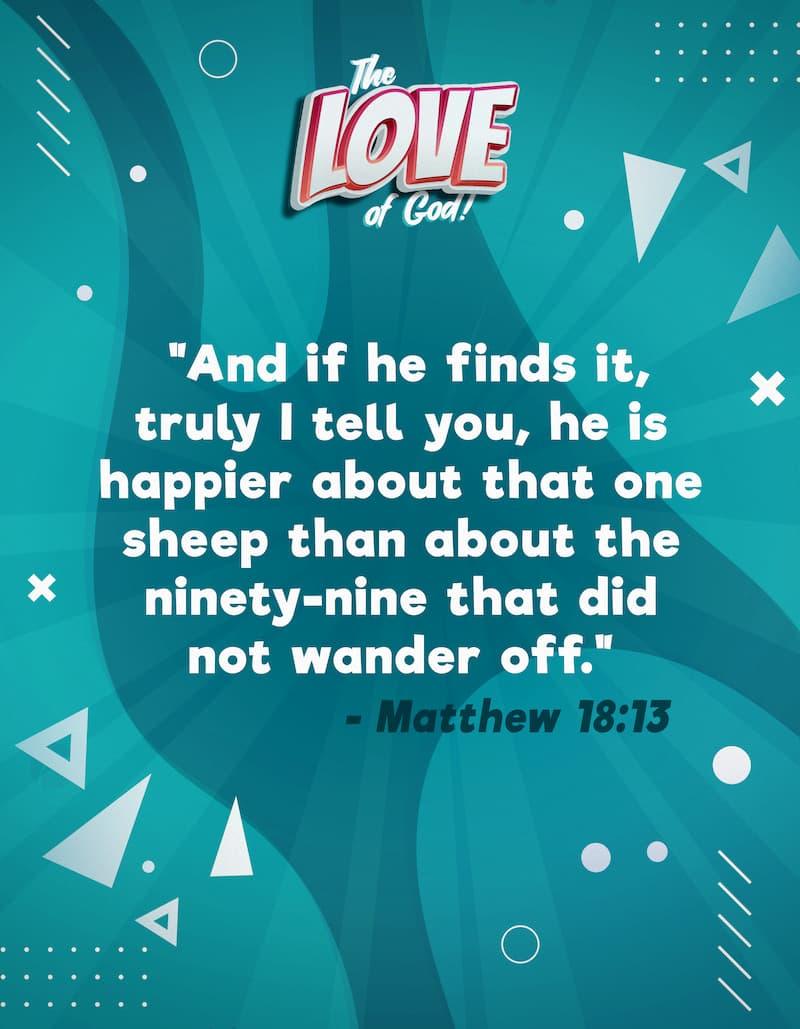 God's Love is ONE-OF-A-KIND (Free Sample Lesson) The LOVE of God Curriculum - Sunday School Store 