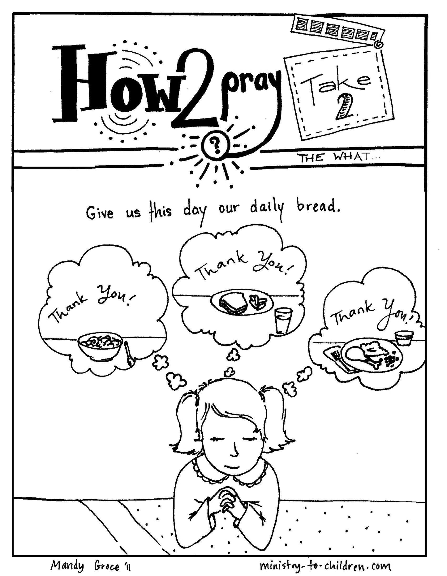 The Lord's Prayer Coloring Book for Kids (FREE) 5 Pages  (download only) - Sunday School Store 
