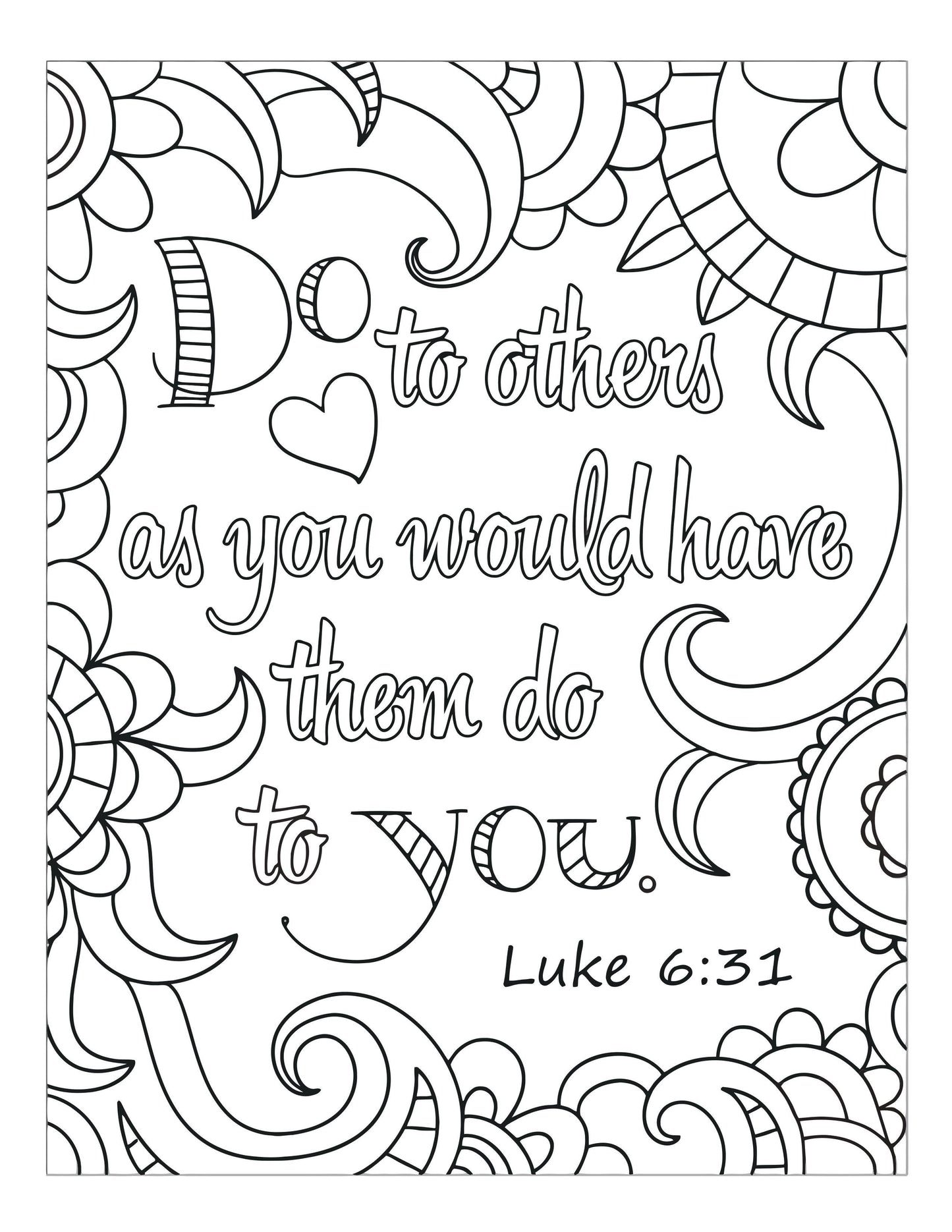 Bible Memory Verse Coloring Book (31 Pages) download only - Sunday School Store 