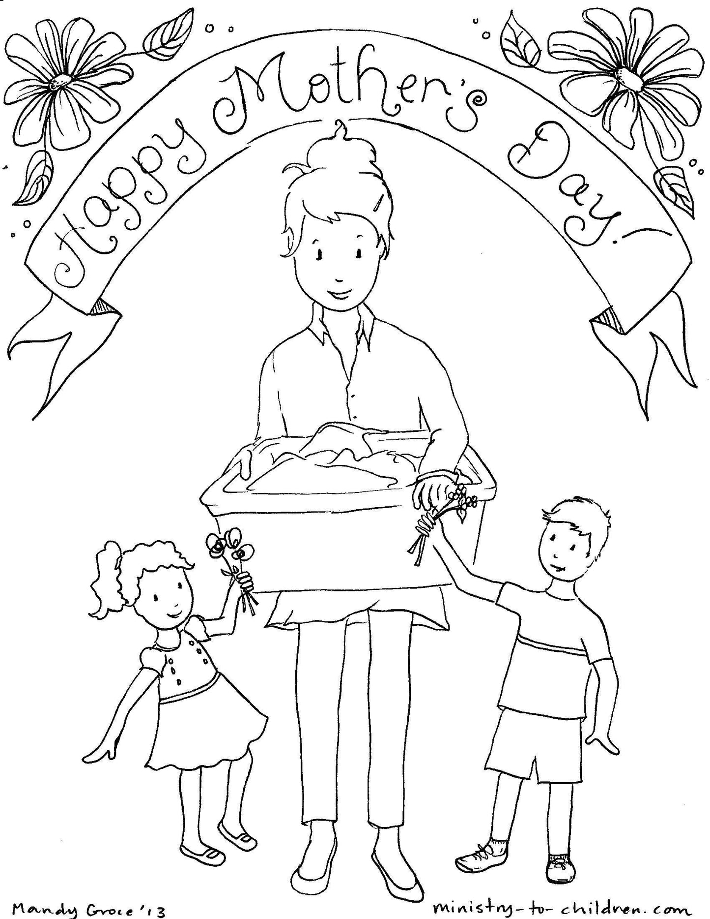 Mother's Day Coloring Bundle 10 pages (download only) - Sunday School Store 