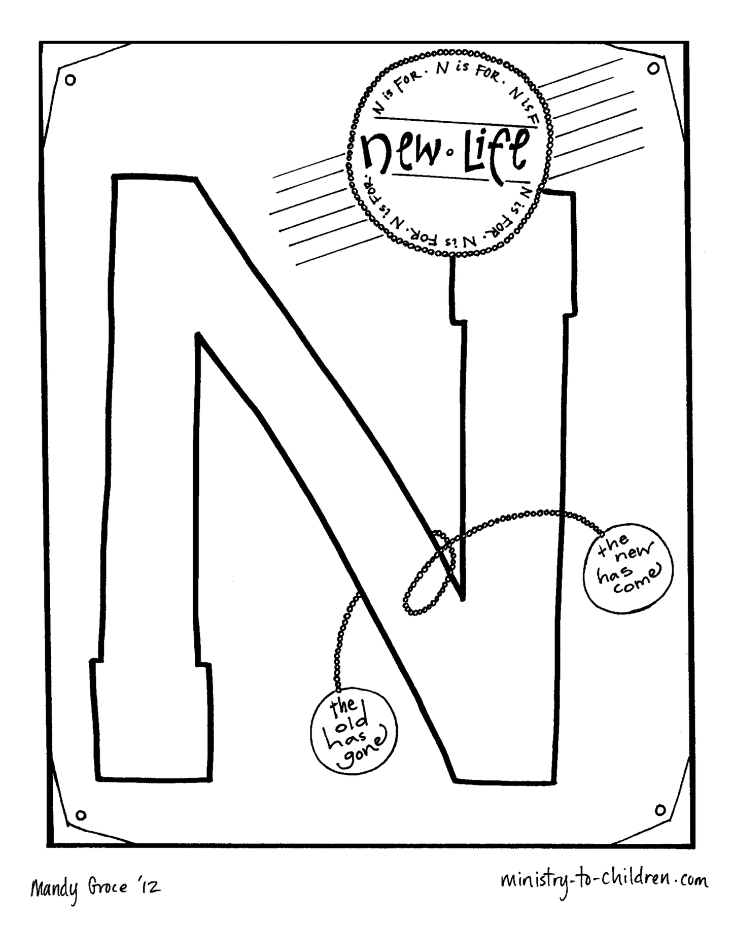 Bible Alphabet Coloring Pages (26 pages) download only - Sunday School Store 